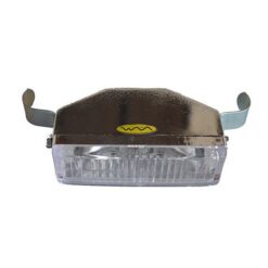 Farol Delantero Deportivo c/ lámpara  Cromado vidrio Cristal