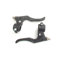 Soporte completo ciclo PLASTICO c/ manija Deportiva (gris / Negro) JGO.(izquierdo / derecho)- -