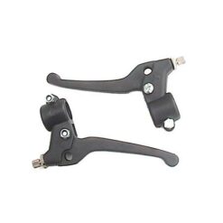 Soporte completo ciclo PLASTICO c/ manija Cuadrada (gris / Negro) JGO.(izquierdo / derecho)- -