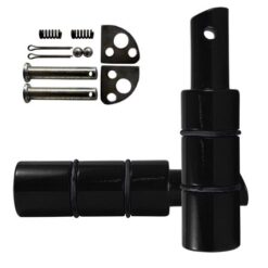 PEDALIN TRASERO ALUMINIO MACIZO JGO. NEGRO C/NEGRO