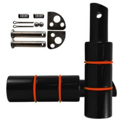 PEDALIN TRASERO ALUMINIO MACIZO JGO. NEGRO C/ROJO
