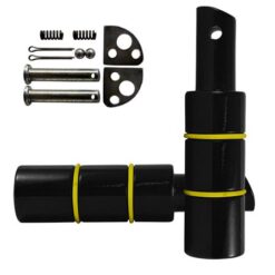 PEDALIN TRASERO ALUMINIO MACIZO JGO. NEGRO/AMARILLO