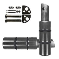 PEDALIN TRASERO ALUMINIO MACIZO JGO. PULIDO C/NEGRO
