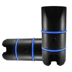 PEDALIN DELANTERO ALUMINIO MACIZO JGO. NEGRO C/AZUL