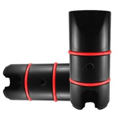 PEDALIN DELANTERO ALUMINIO MACIZO JGO. NEGRO C/ROJO