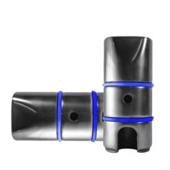 PEDALIN DELANTERO ALUMINIO MACIZO JGO. PULIDO C/ AZUL