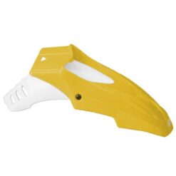 Guardabarro Delantero SUPERMOTO completo (2 partes) colores  amarillo/blanco