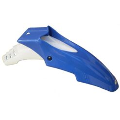 Guardabarro Delantero SUPERMOTO completo (2 partes) colores blanco/AZUL
