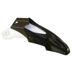 Guardabarro Delantero SUPERMOTO completo (2 partes) colores negro/blanco
