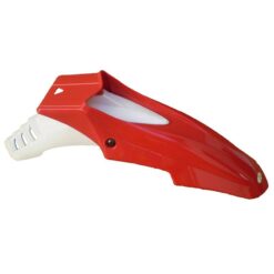 Guardabarro Delantero SUPERMOTO completo (2 partes) colores - rojo/blanco