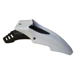 Guardabarro Delantero SUPERMOTO completo (2 partes) colores - blanco/negro