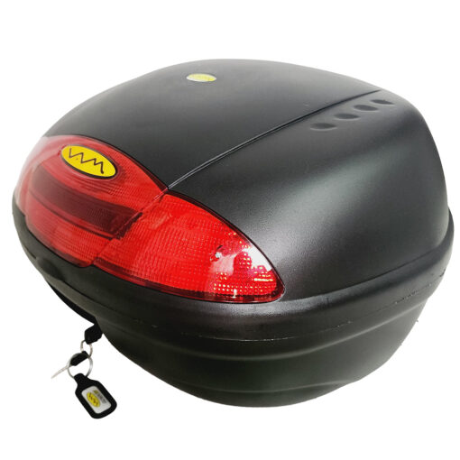 BAUL porta objetos mod. VAM45, medida 530x430x333 / para 2 cascos, con tope de apertura, base desmontable, respaldar y reflectivo trasero. - Imagen 5