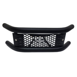 PROTECTOR DEFENSA YAMAHA YBR 125 / OTRAS pintado Negro con Embellecedor