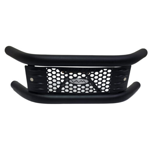PROTECTOR DEFENSA YAMAHA YBR 125 / OTRAS pintado Negro con Embellecedor