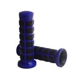 PUÑOS Mod. SQUARE  Ø 22/24  EXTERIOR AZUL Comb. NEGRO -JUEGO-