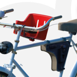 Silla Trasera Niños Bicicleta Protecciones con Apoya Cabeza Roja