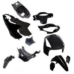 KIT carenado Brava Nevada - Keller Crono - okinoi 110-Corven Energy Linea Nueva del 2021 en adelante -OTRAS 110cc 11 Piezas NEGRO (561-520-494-499-1148-512-560-559-506-548-566+BOX)