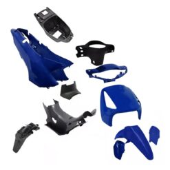 KIT carenado Brava Nevada - Keller Crono - okinoi 110-Corven Energy Linea Nueva del 2021 en adelante -OTRAS 110cc 11 Piezas color AZUL BITONO (561-520-494-499-1148-512-560-559-506-548-566+BOX)
