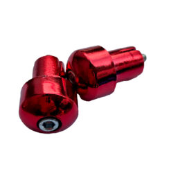 Puntera de Manubrio plata Puntera de Manubrio cromadas SMASH y otras ( Jgo.) ROJA